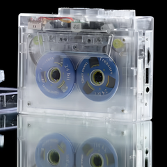 Transparent Cassette Player with USB Function