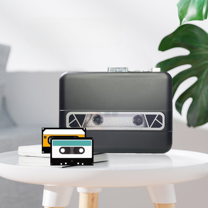 Nostalgic Mini Cassette Tape Player: A Melody of Memories