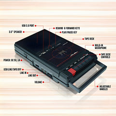 Portable Analog Cassette Tape Deck: A Journey into the Melodies of the Past